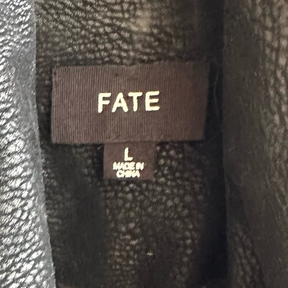 Fate Black Vest with Silver Zippers - size L - Picture 8 of 9